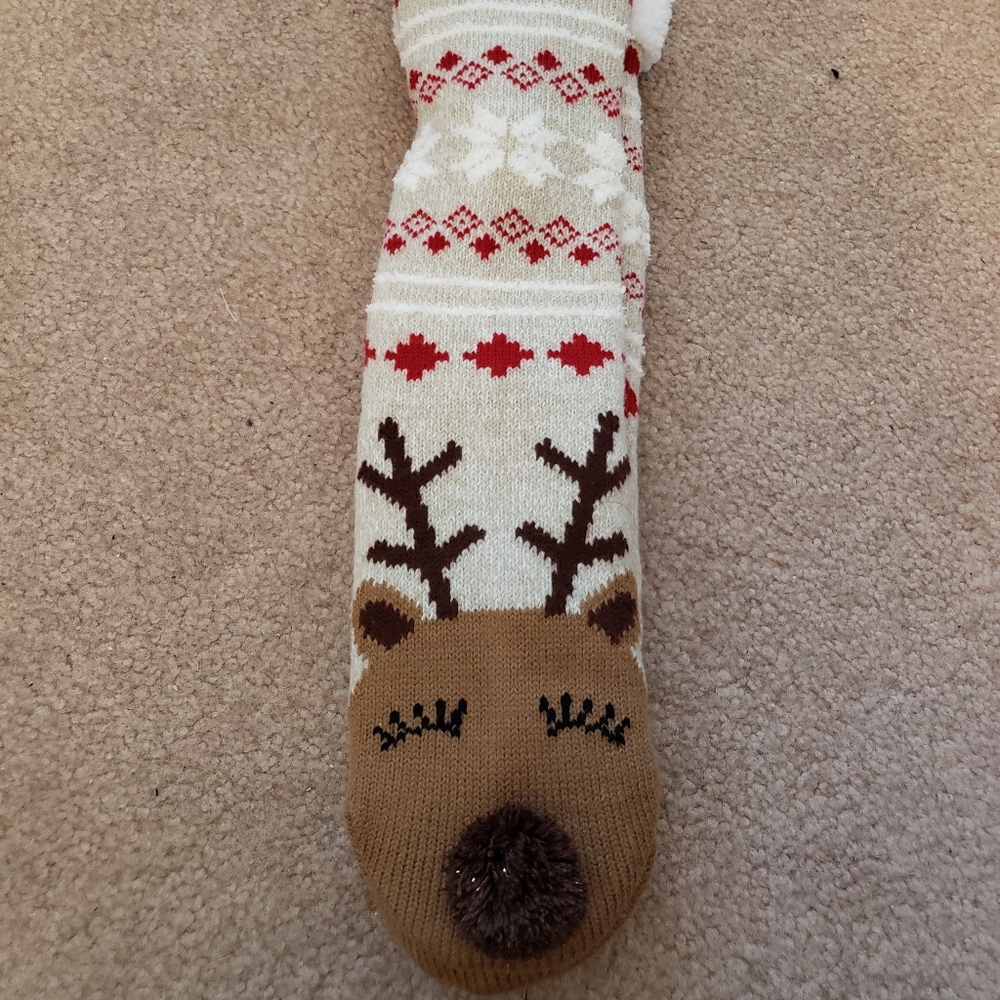 Knee high slipper socks